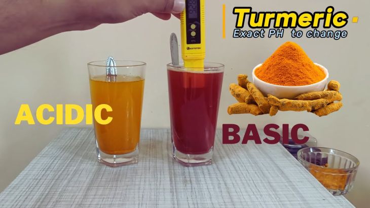 How Turmeric Reacts Chemically with Acids and Bases